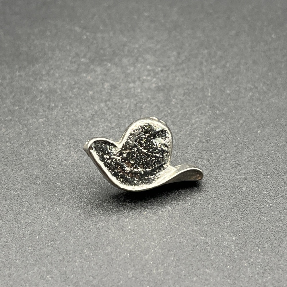 Cowboy Hat Western Silver Tone Lapel Hat Pin